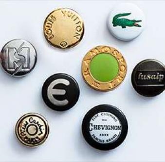 Branded buttons