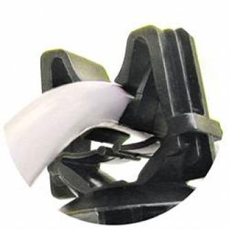 Plastic brackets for tubular components