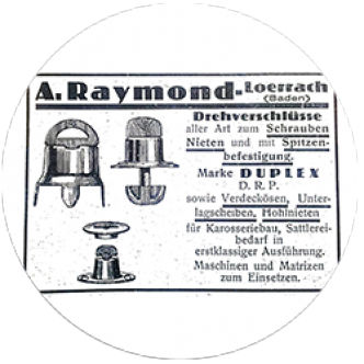 German ad of the turnstile button 