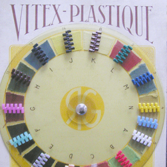 Vitex plastic zipper in different colors