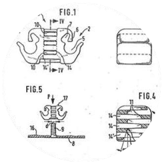 Plastic Threaded stud fastening drawing