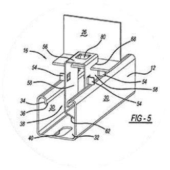 Technical drawing from the PowAR Snap® patent
